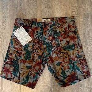 BNWT Naked and Famous floral shorts